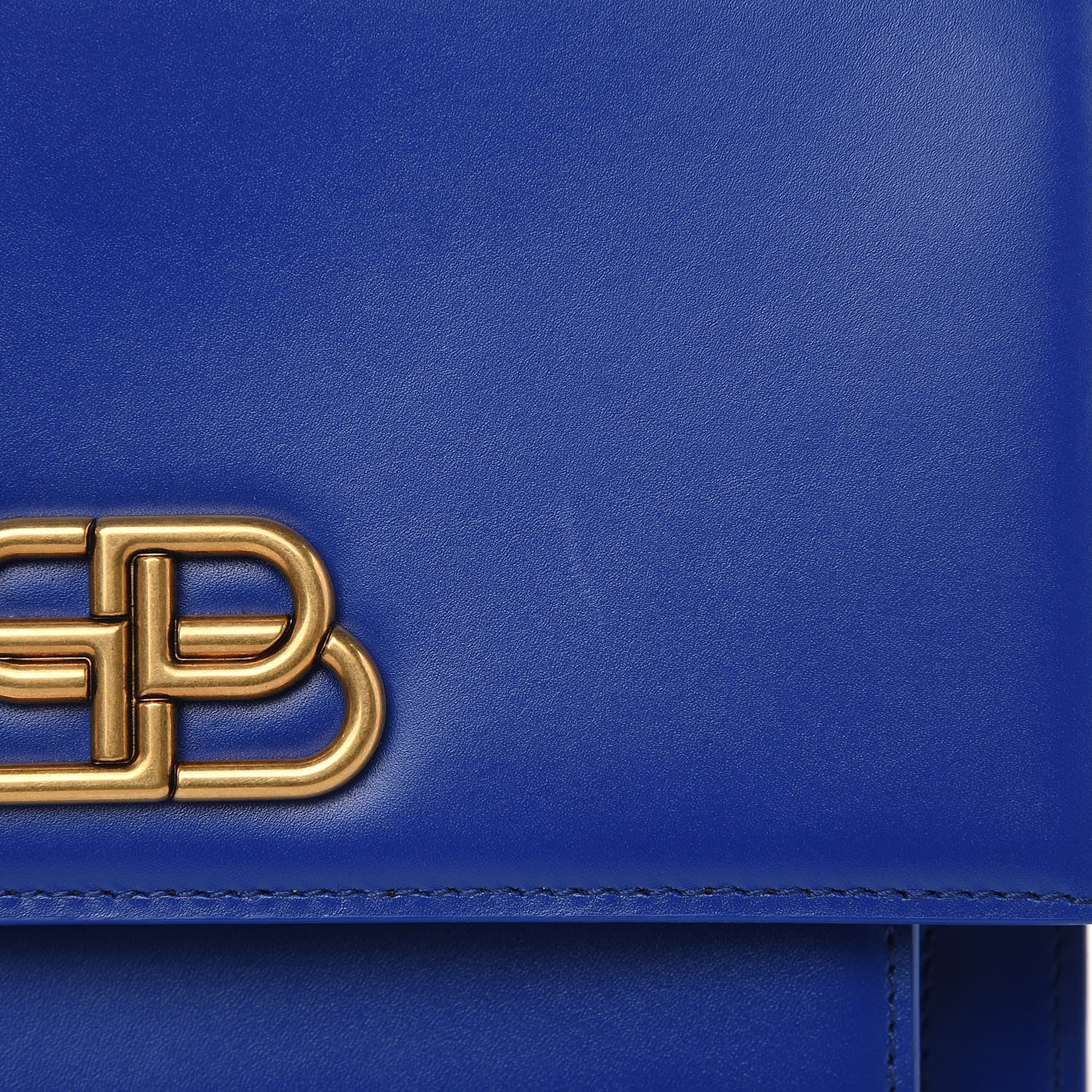 Balenciaga Box Calfskin S Sharp Chain Shoulder Bag Electric Bleu 10 of 10