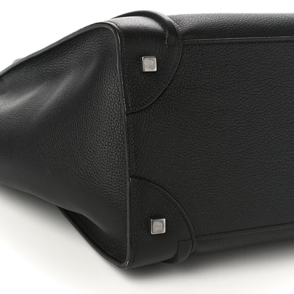 Celine Drummed Calfskin Mini Luggage Black 8 of 9