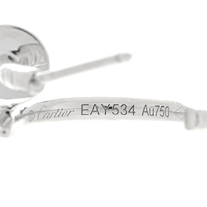 Cartier 18K White Gold Juste Un Clou Hoop Earrings 4 of 4