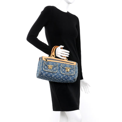 Louis Vuitton Monogram Denim Neo Speedy Blue 2 of 14