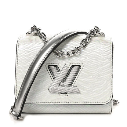 Louis Vuitton Iridescent Lizard Mini Swarovski Strass Twist Shoulder Bag 1 of 10