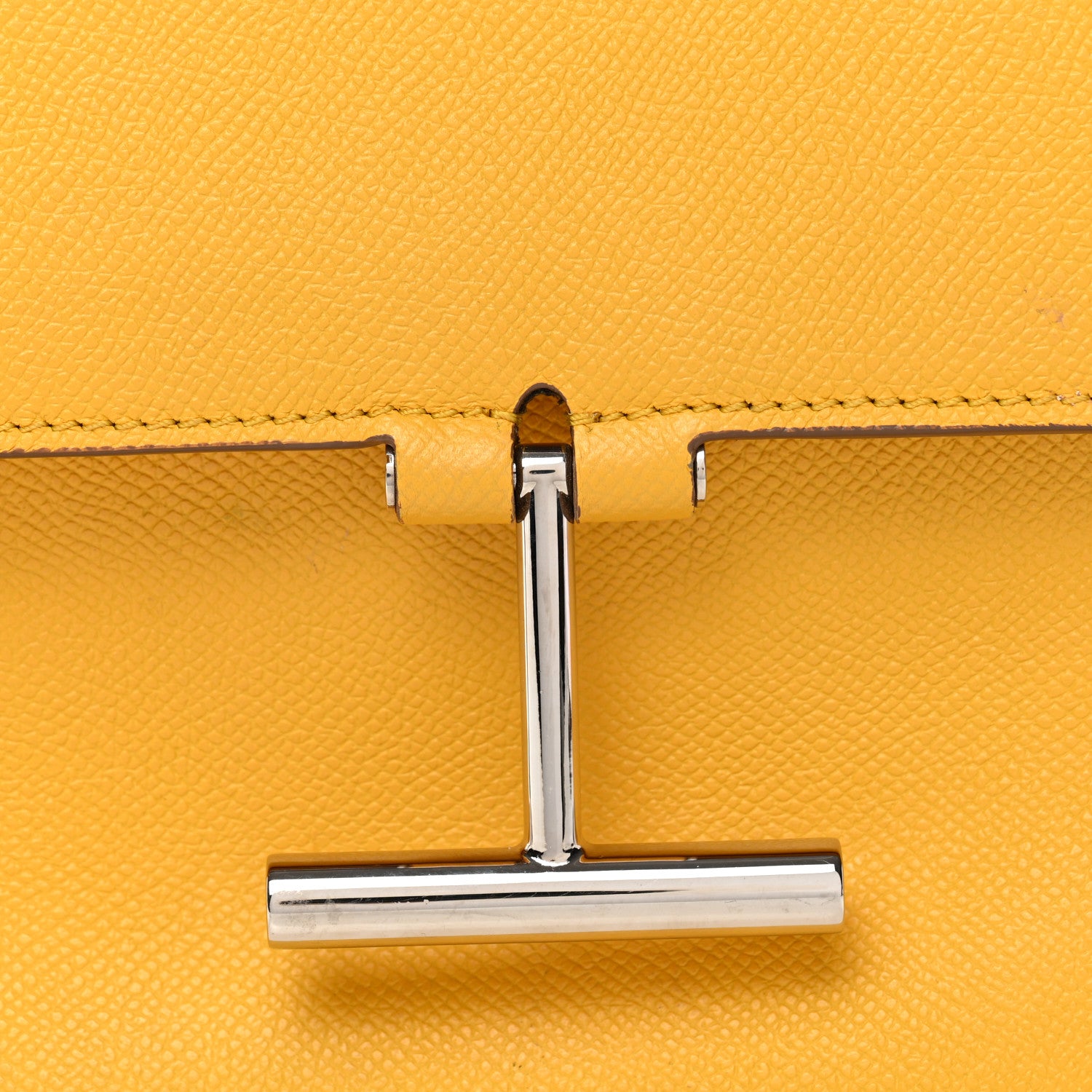 Tom Ford Grained Calfskin Mini T Clasp Tara Crossbody Bag Yellow 7 of 11