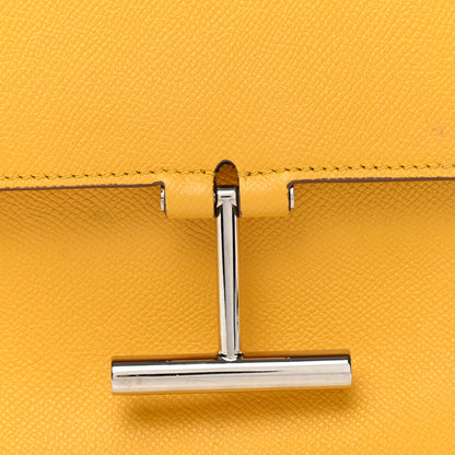 Tom Ford Grained Calfskin Mini T Clasp Tara Crossbody Bag Yellow 7 of 11