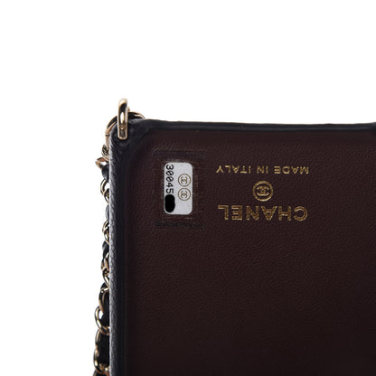 Chanel Caviar Quilted iPhone XI Pro Case With Chain Black 6 of 7