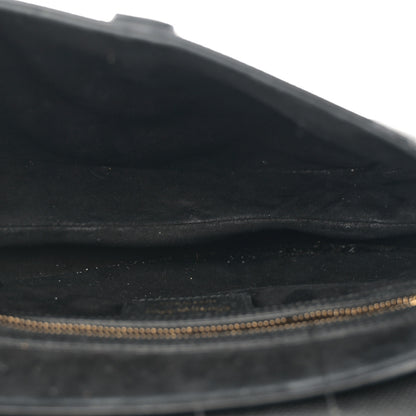 Christian Dior Grained Calfskin Saddle Bag Black 5 of 15
