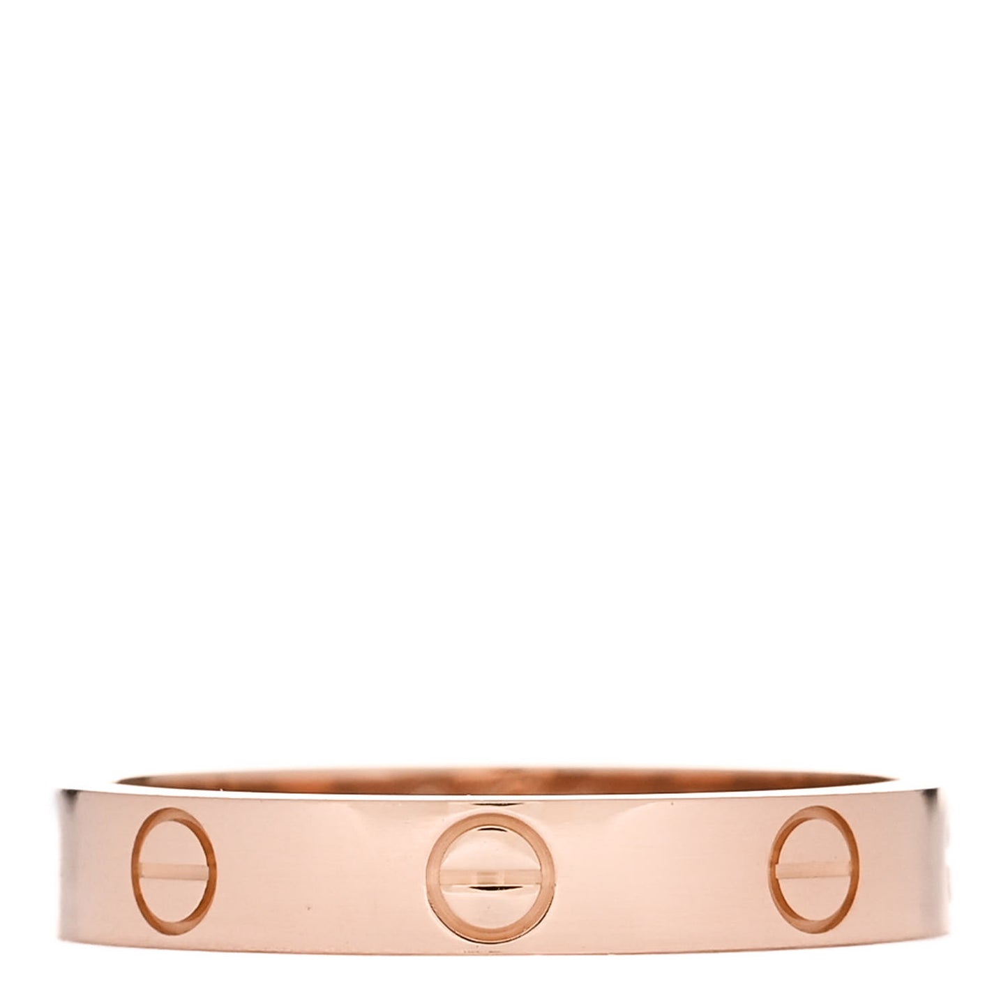 18K Pink Gold 3.5mm LOVE Wedding Band Ring 58 8.5