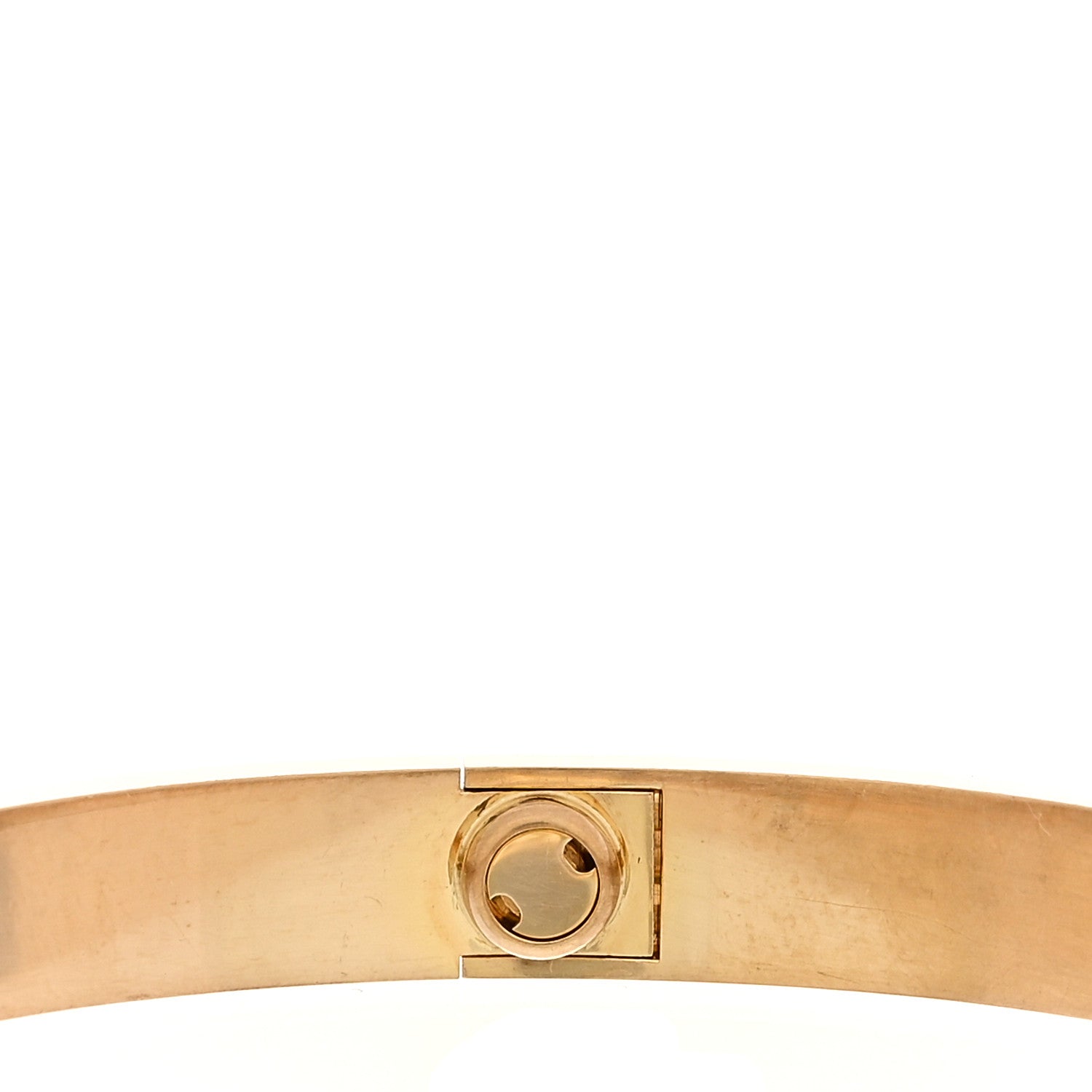 Cartier 18K Yellow Gold Brushed Finish LOVE Bracelet 17 5 of 8