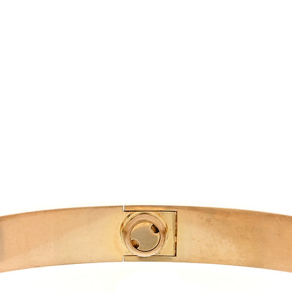 Cartier 18K Yellow Gold Brushed Finish LOVE Bracelet 17 5 of 8