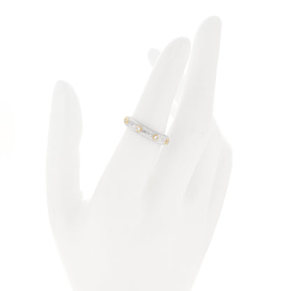 Buccellati 18K White Yellow Gold Diamond Macri Positano Eternelle Ring 51 5.75 2 of 5