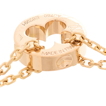 Louis Vuitton 18K Rose Gold Empreinte Chain Bracelet 4 of 5