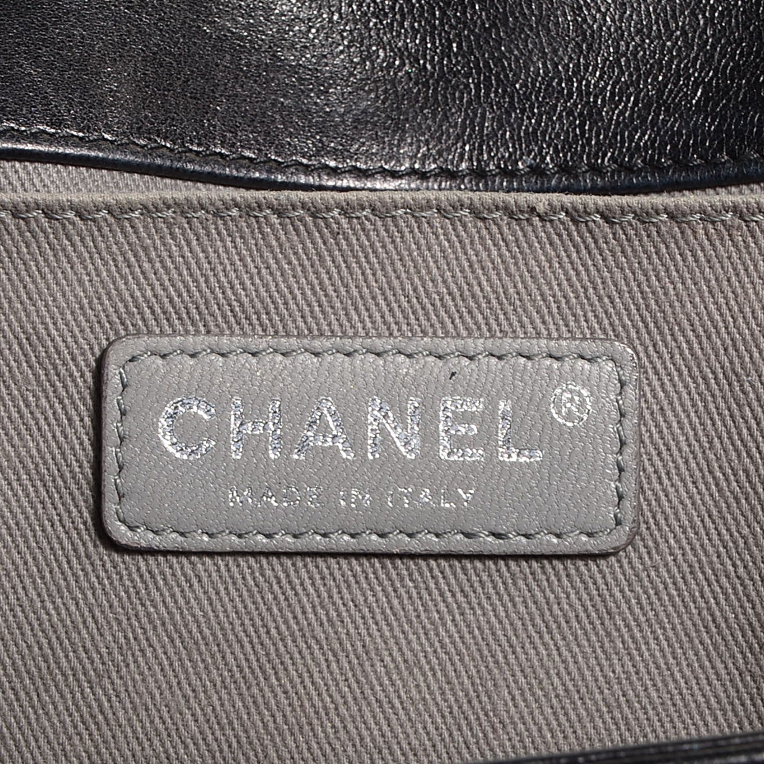 Chanel Lambskin Quilted Medium Boy Flap Black 6 of 8