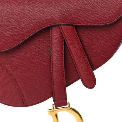 Christian Dior Calfskin Mini Saddle Bag Red 7 of 10