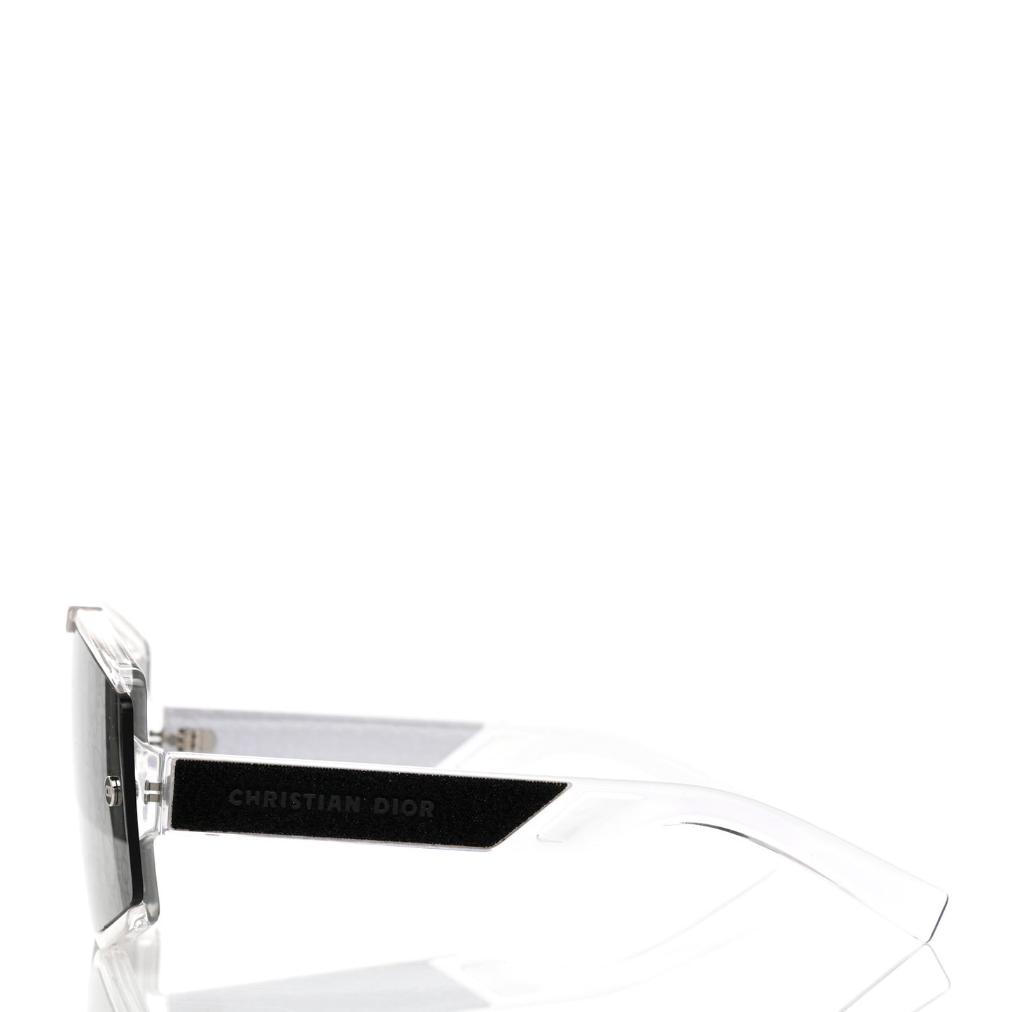 Acetate Oblique Diorxtrem MU Mask Sunglasses Crystal Smoke Mirror