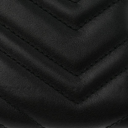 Gucci Calfskin Matelasse GG Marmont Continental Wallet Black 8 of 9