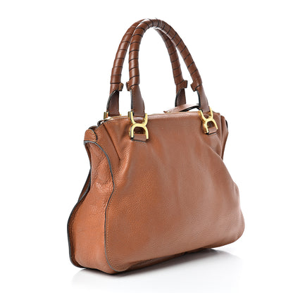Chloe Calfskin Medium Marcie Satchel Tan 2 of 23