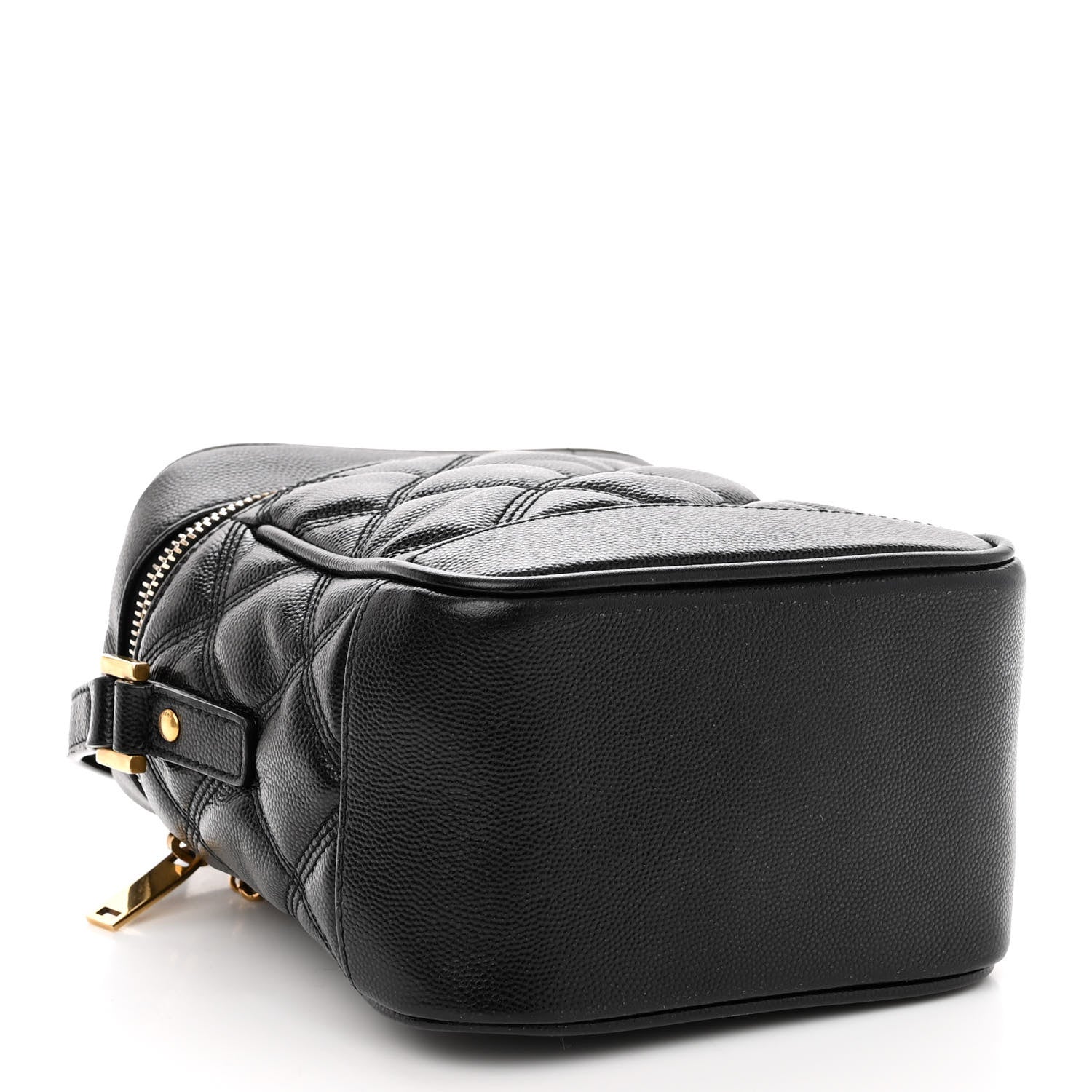Saint Laurent Grain de Poudre Quilted 80's Vanity Bag Black 4 of 11