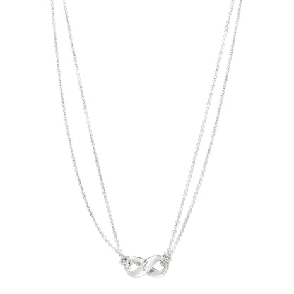 Tiffany Sterling Silver Figure 8 Pendant Necklace 1 of 4