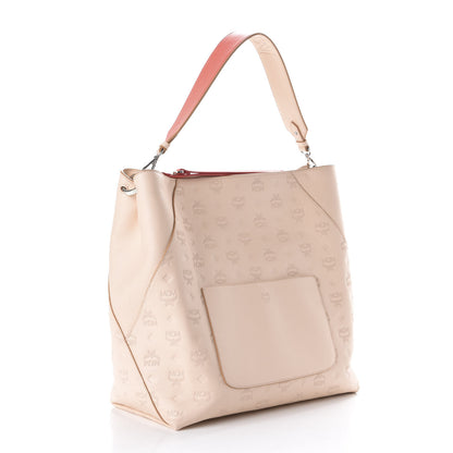 MCM Calfskin Ottomar Large Klara Hobo Pink Blush 3 of 11