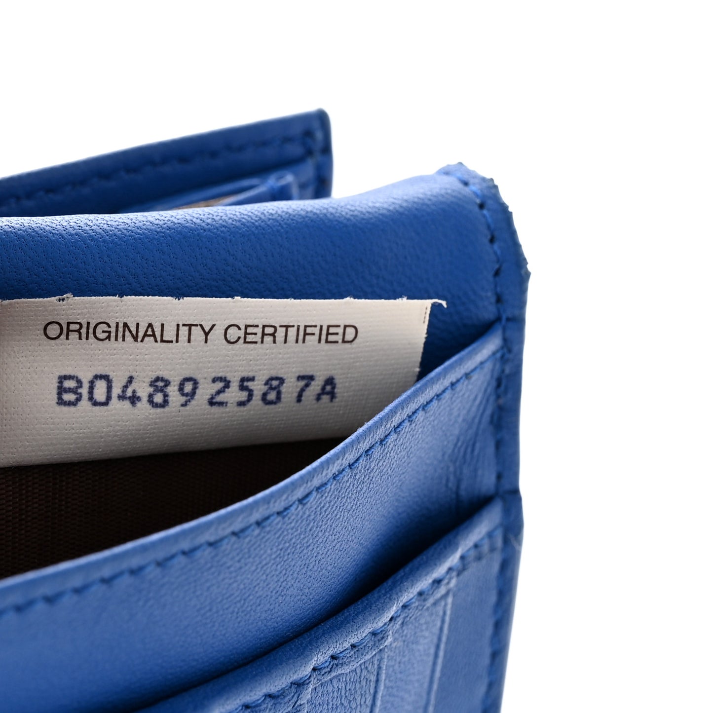 Nappa Intrecciato Continental Flap Wallet Bluette