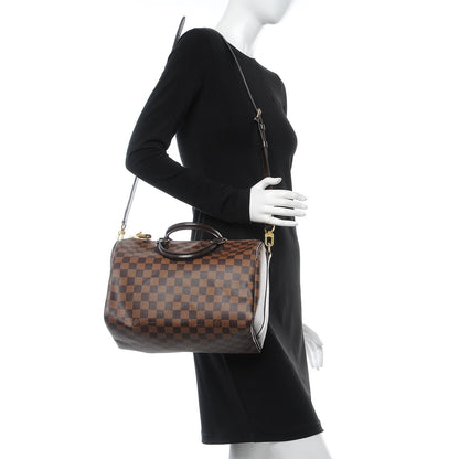 Louis Vuitton Damier Ebene Speedy Bandouliere 30 3 of 9