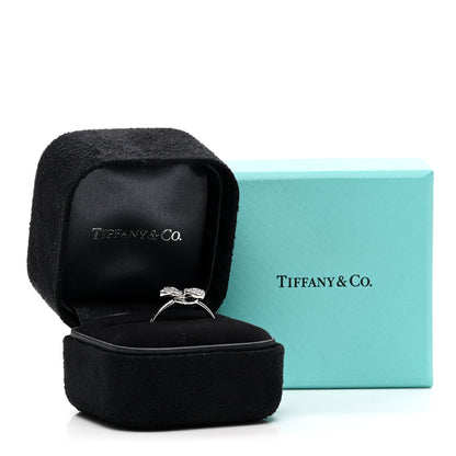 Tiffany Platinum Diamond Paper Flowers Ring 54 7 5 of 5