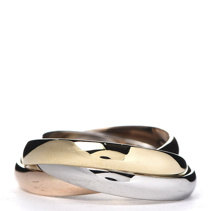 Cartier 18K Pink Yellow White Gold Classic Les Must De Trinity Ring 52 6 3 of 5