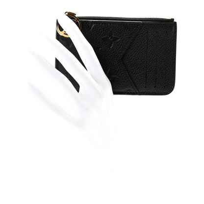 Louis Vuitton Empreinte Monogram Zipped Romy Card Holder Black 2 of 7