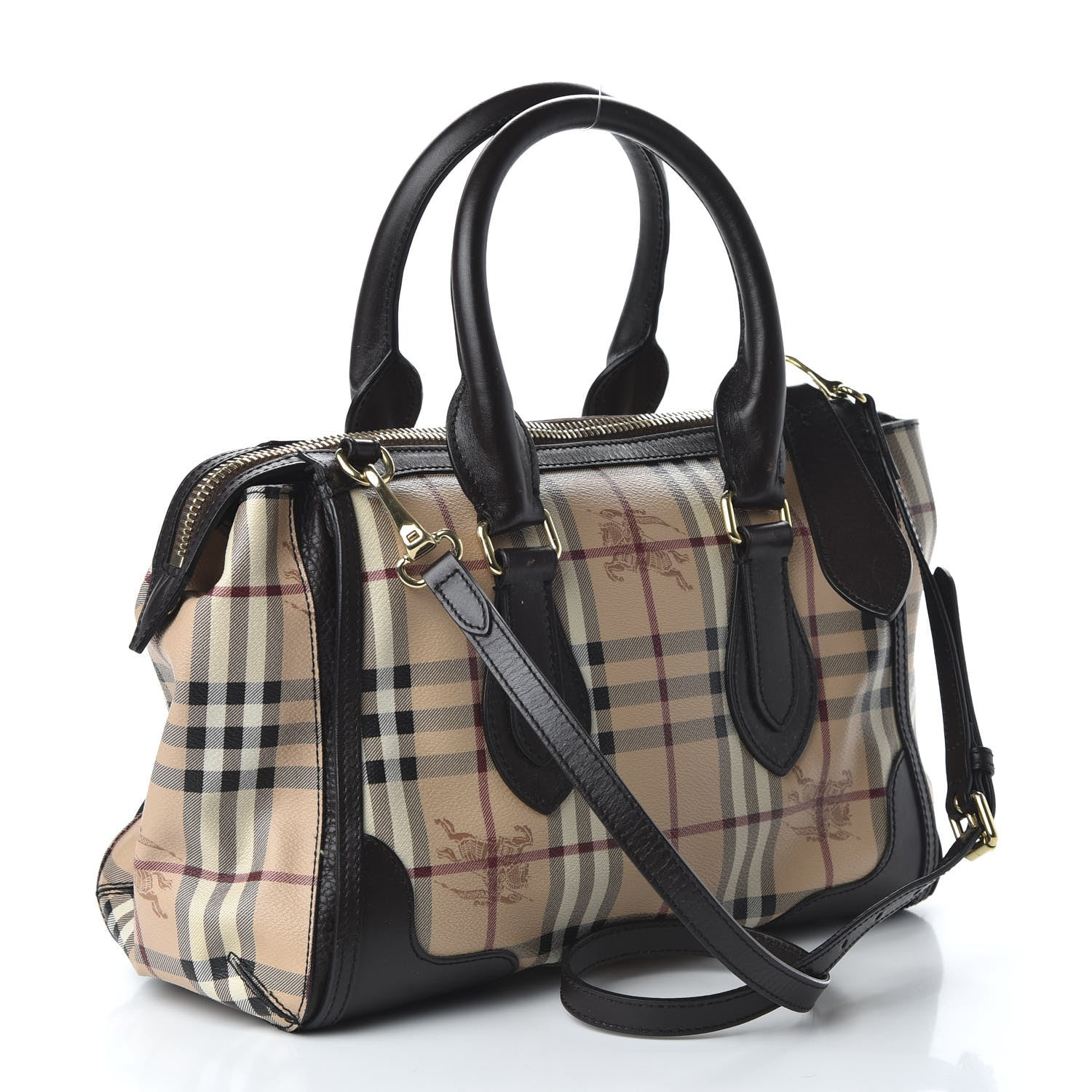 Burberry Haymarket Check Small Gladstone Chocolate 3 of 9