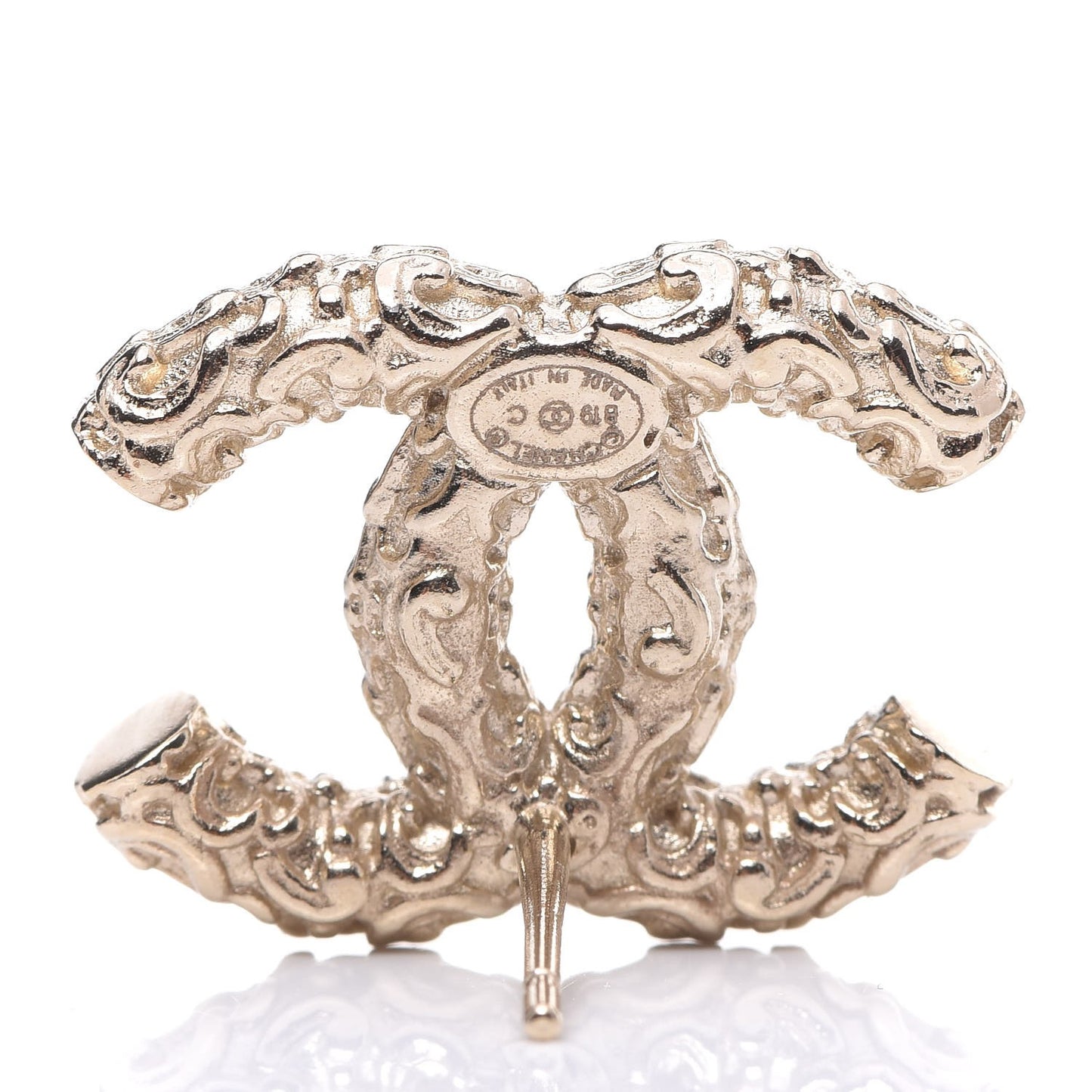 Crystal CC Earrings Gold