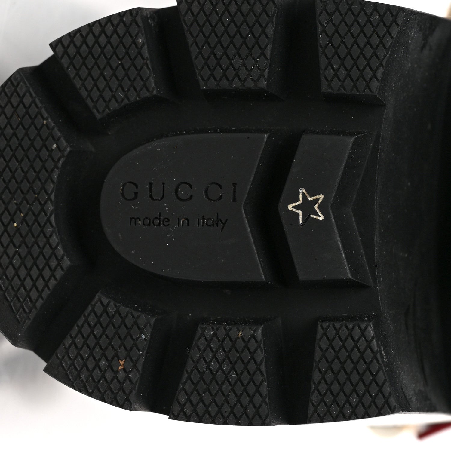 Gucci Magnum Calfskin Pearl Lace Up Combat Ankle Boots 41 Black 6 of 9