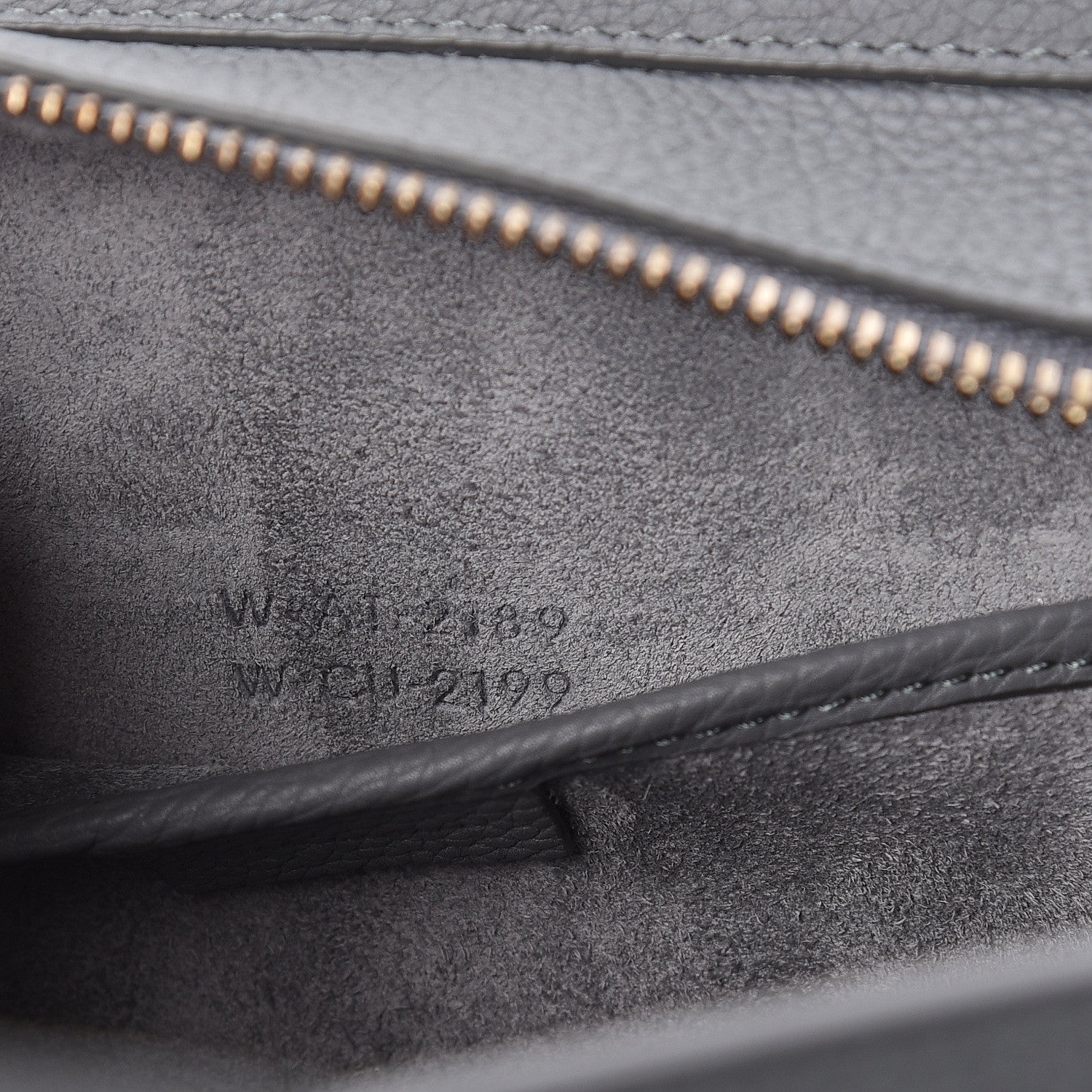 Celine Baby Drummed Calfskin Nano Luggage Kohl 7 of 10
