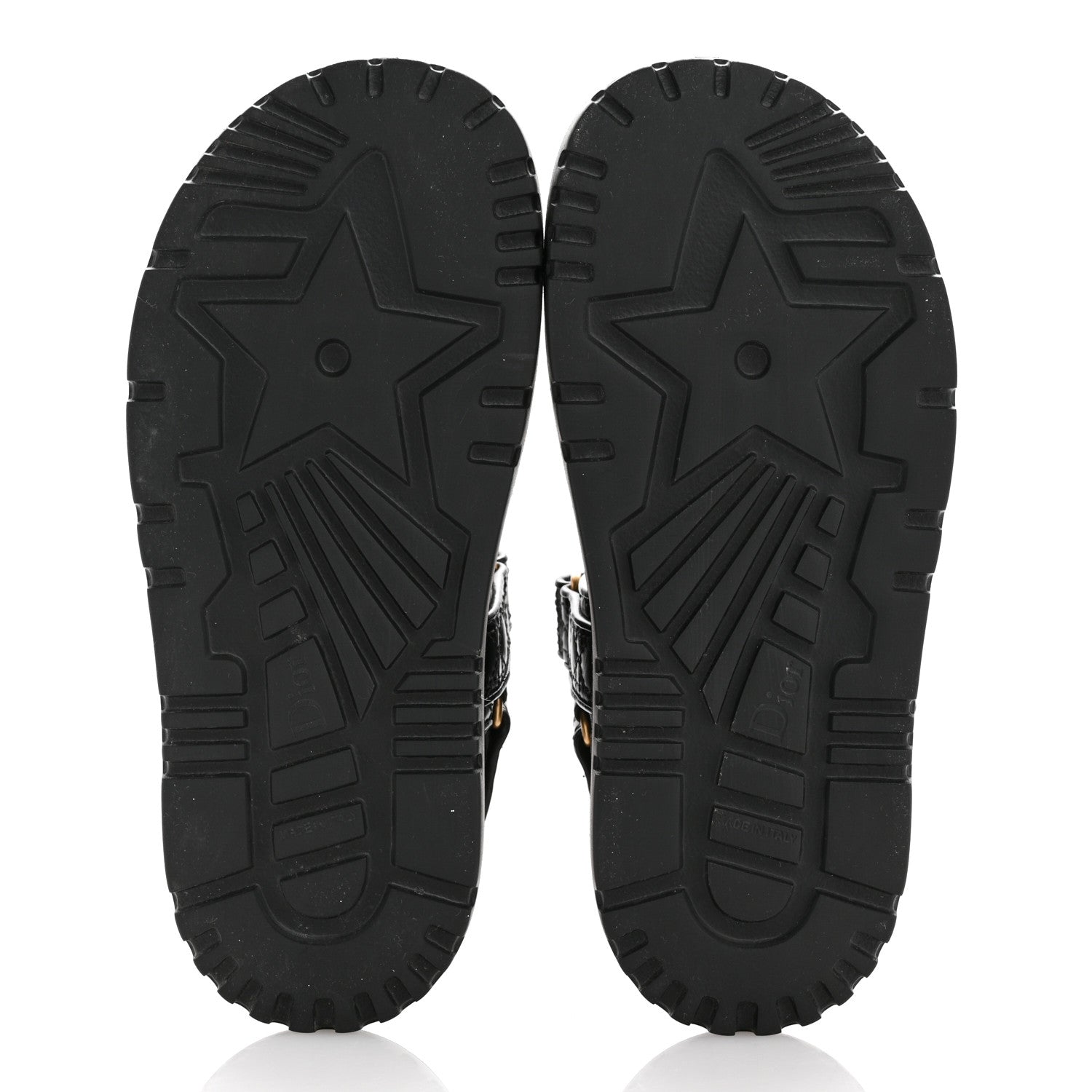 Christian Dior Calfskin Cannage Dioract 10mm Sandals 37 Black 6 of 12