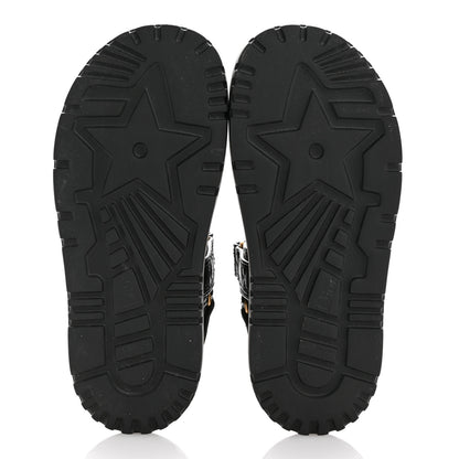 Christian Dior Calfskin Cannage Dioract 10mm Sandals 37 Black 6 of 12