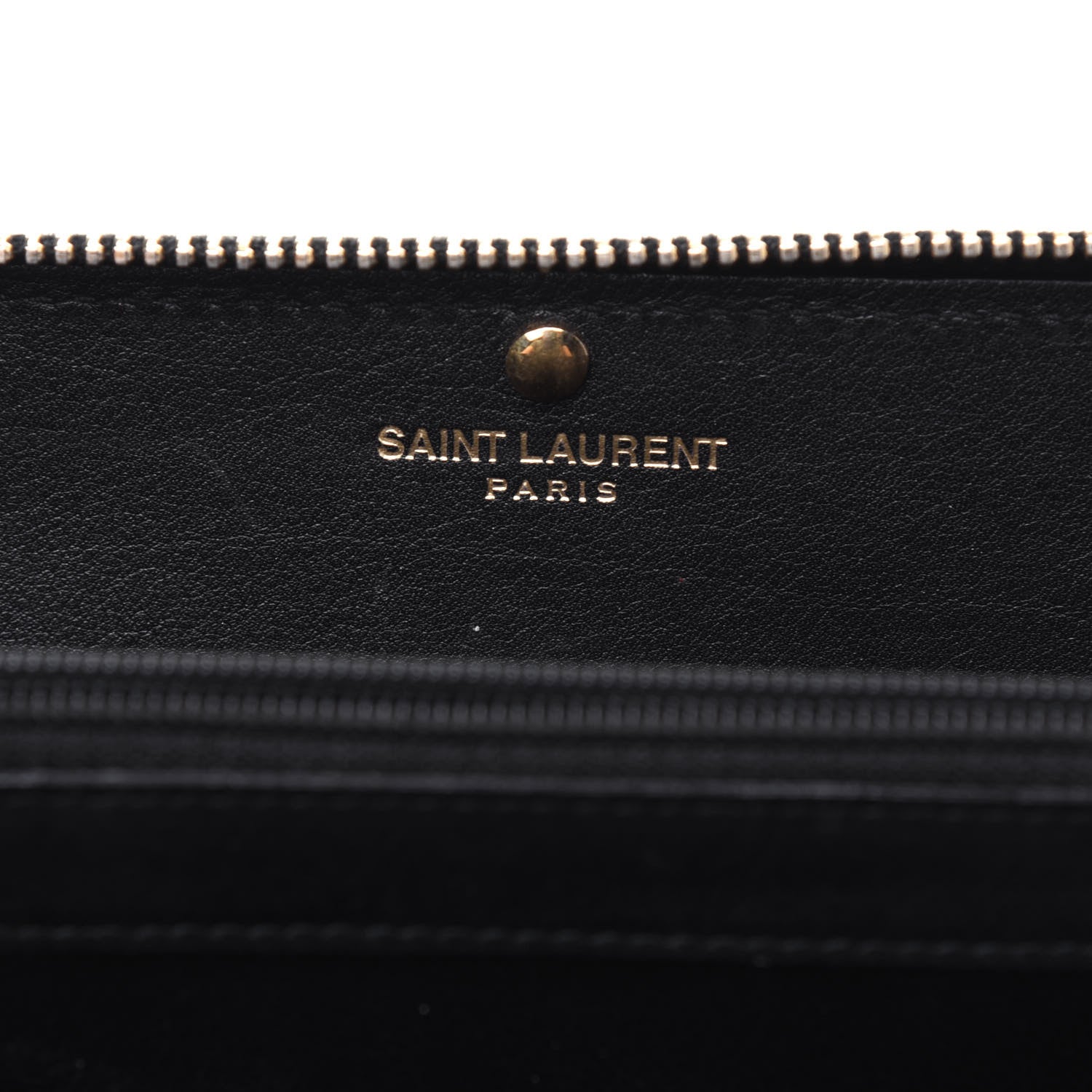 Saint Laurent Calfskin Classic Y Ligne Zip Wallet Black 7 of 19