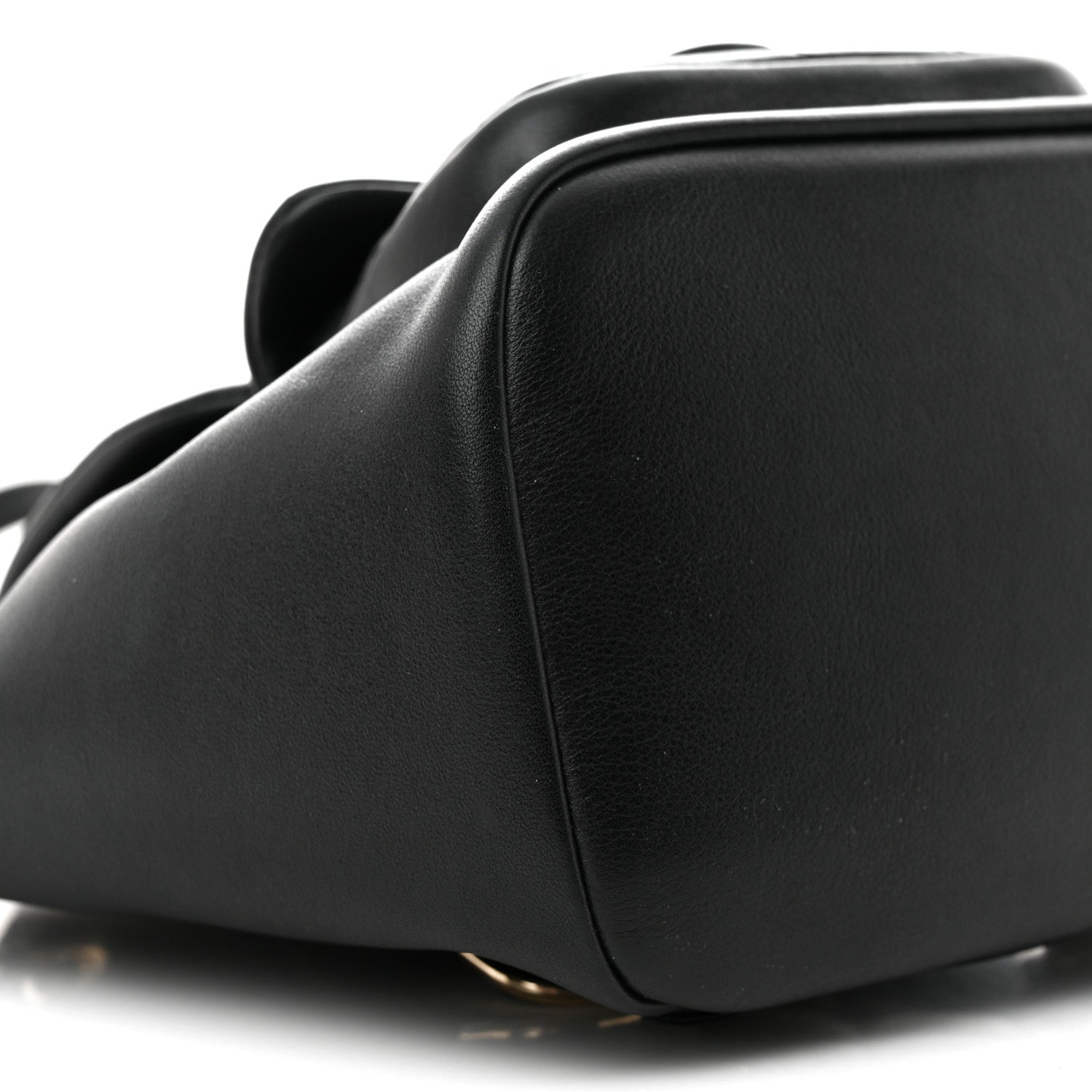 Chanel Lambskin Quilted Small Duma Drawstring Backpack Black 9 of 12