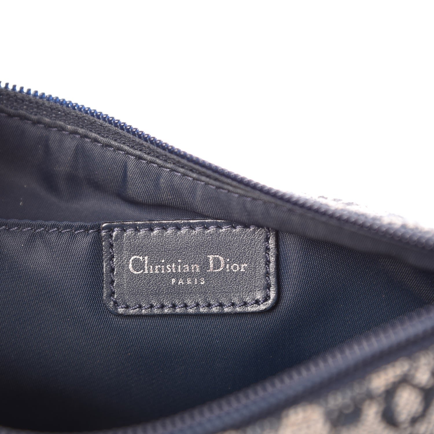 Christian Dior Monogram Shoulder Bag Pochette Blue 6 of 8