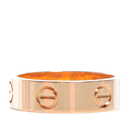 Cartier 18k Pink Gold 5mm Love Ring 54 6.75 1 of 5