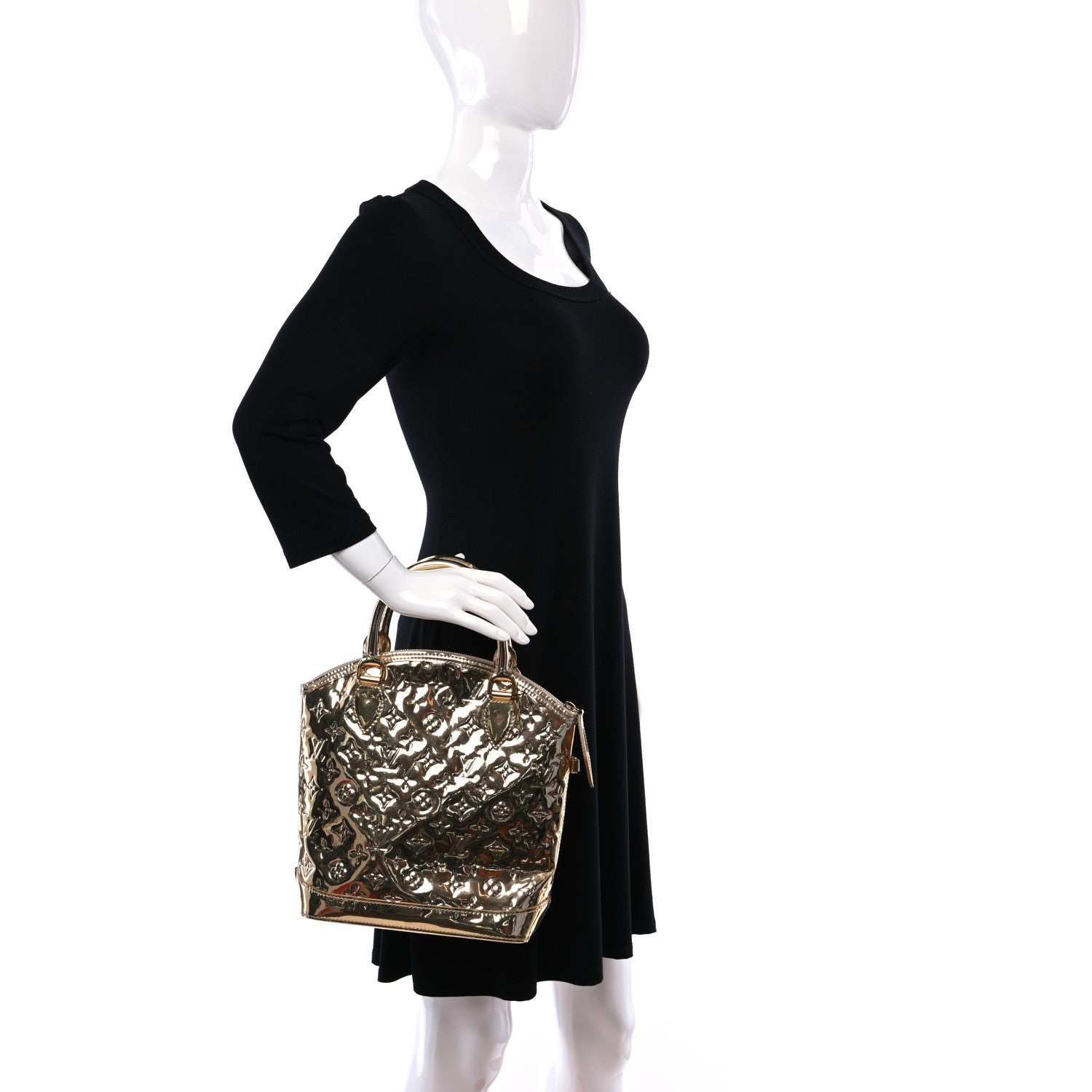 Louis Vuitton Monogram Miroir Lockit Gold 2 of 13