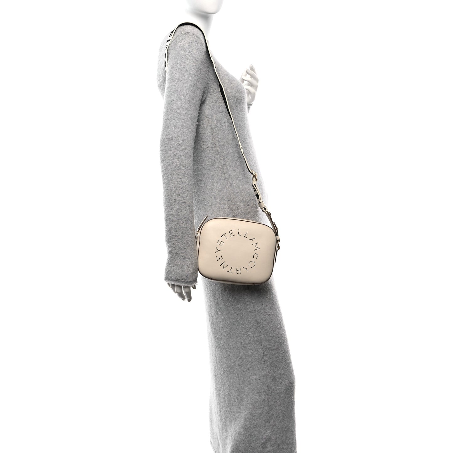 Alter Nappa Logo Small Camera Bag Pure White
