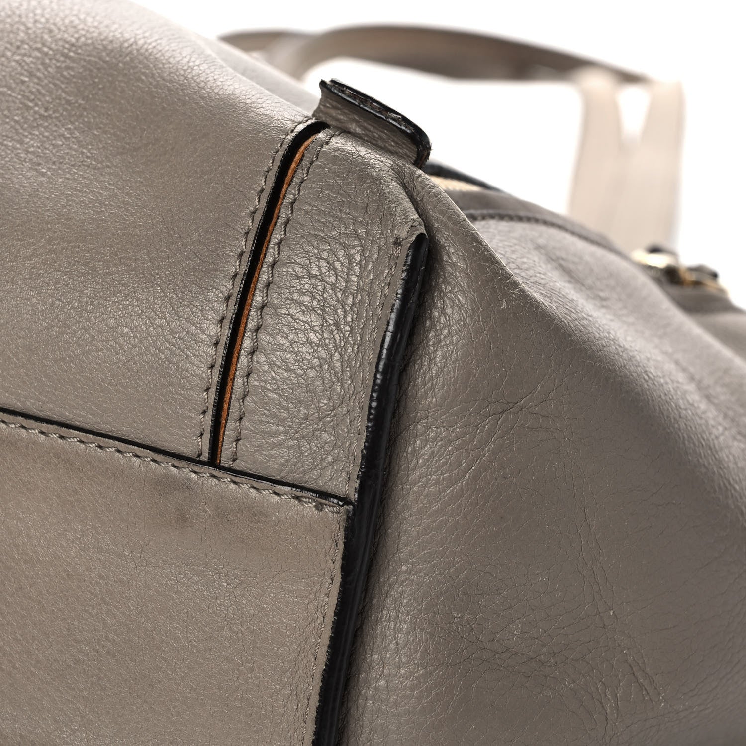 Chloe Smooth Calfskin Small Milo Shopping Tote Motty Grey 9 of 18