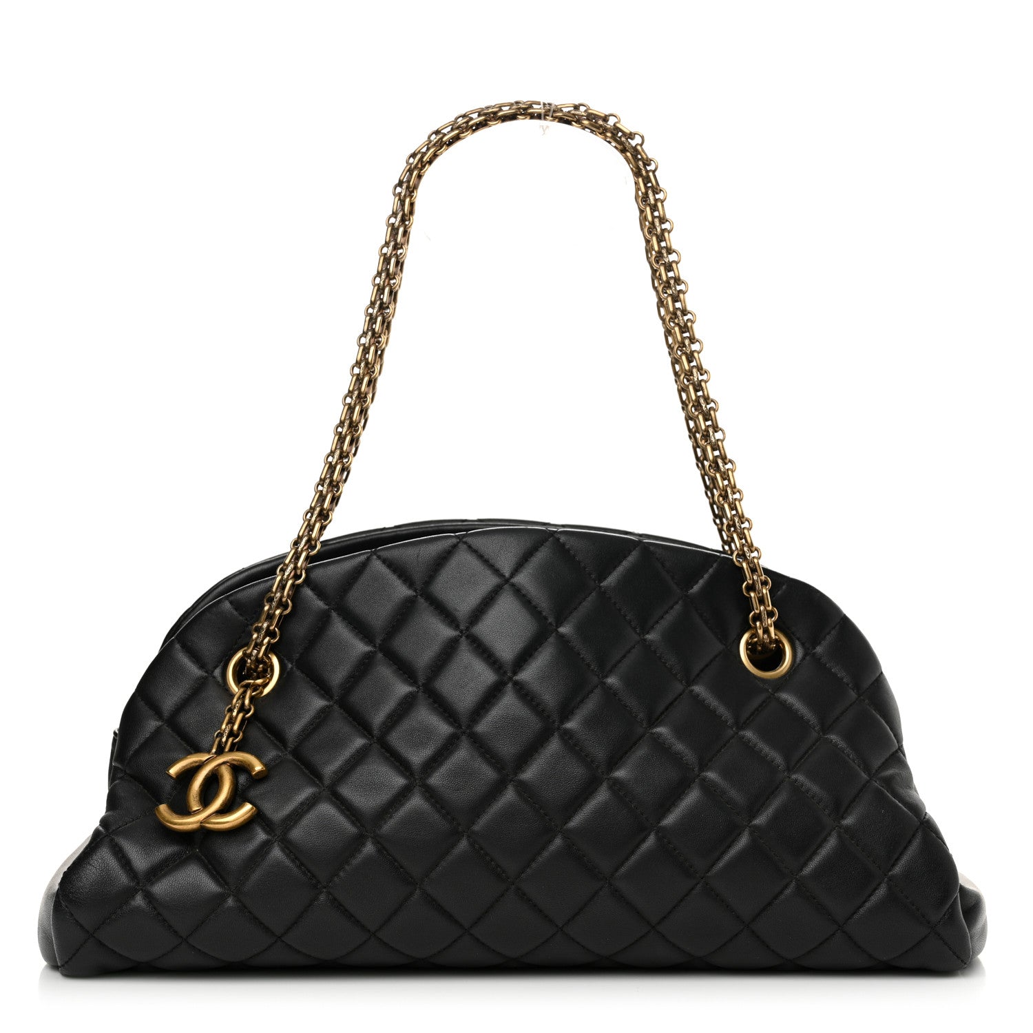 Chanel Lambskin Quilted Medium Just Mademoiselle Black 1 of 14