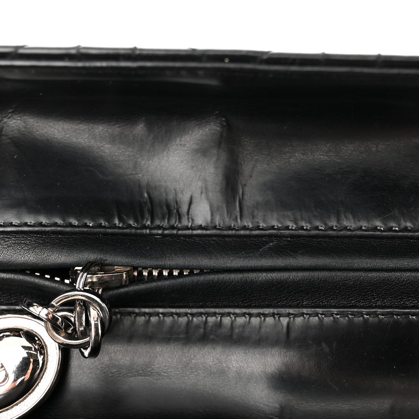 Patent Cannage Medium Lady Dior Black