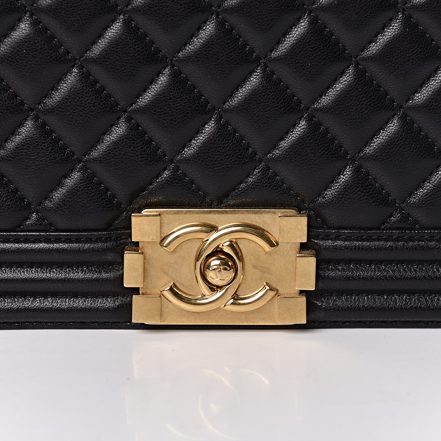 Chanel Lambskin Quilted Large Boy Flap Black 16 of 16