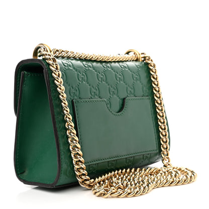 Gucci Guccissima Small Padlock Shoulder Bag Emerald 3 of 15