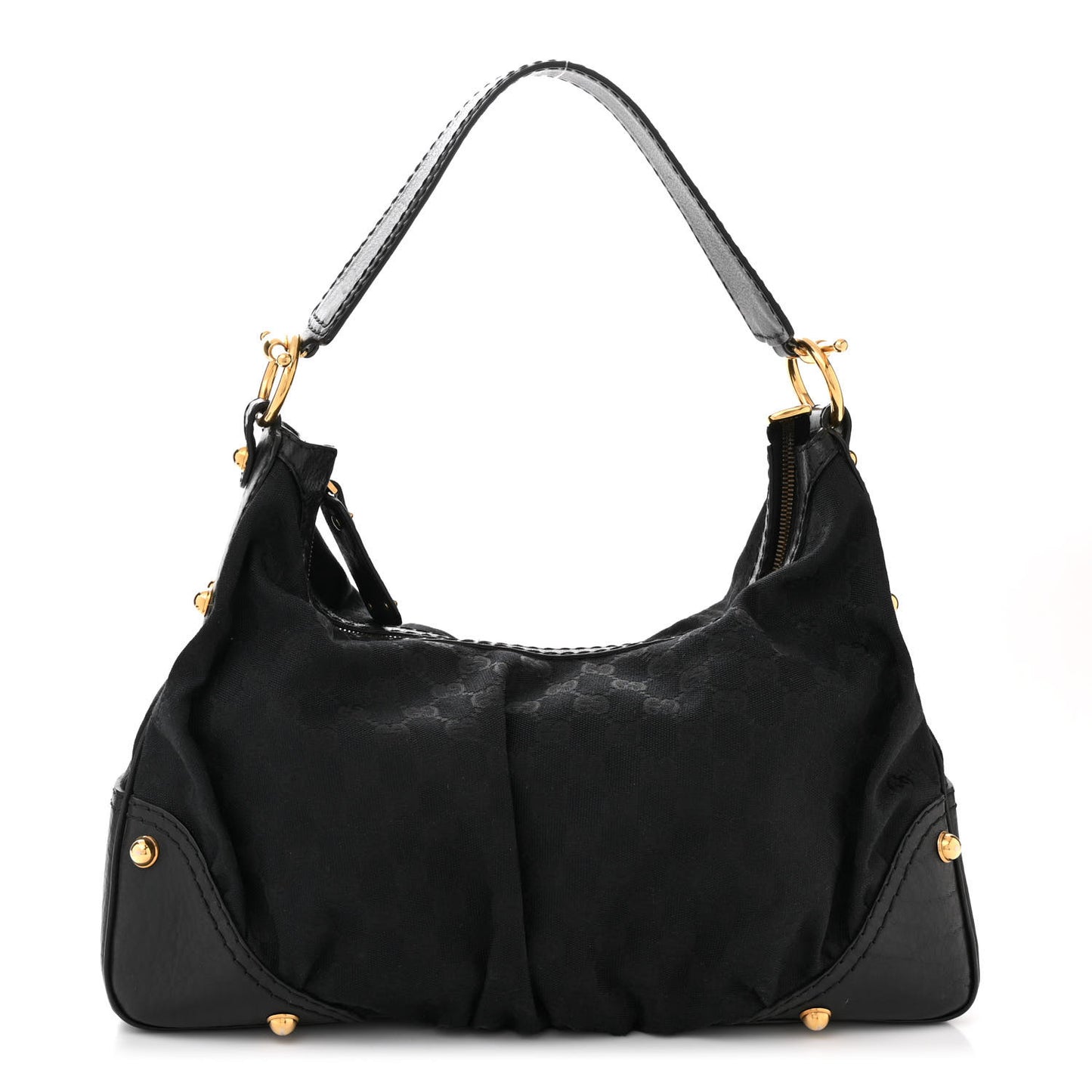Monogram Medium Jockey Hobo Black