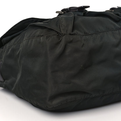 Prada Tessuto Nylon Messenger Bag Black 7 of 8