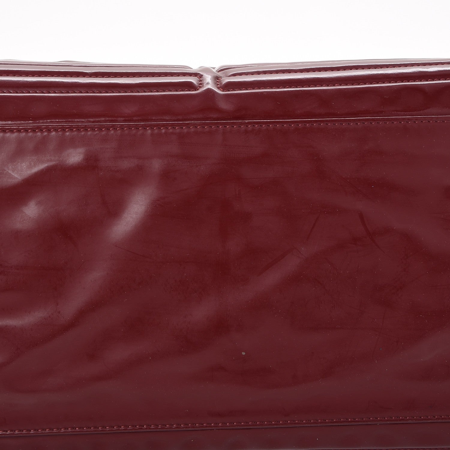 Chanel Vinyl Coco Ming Tote Burgundy 9 of 12