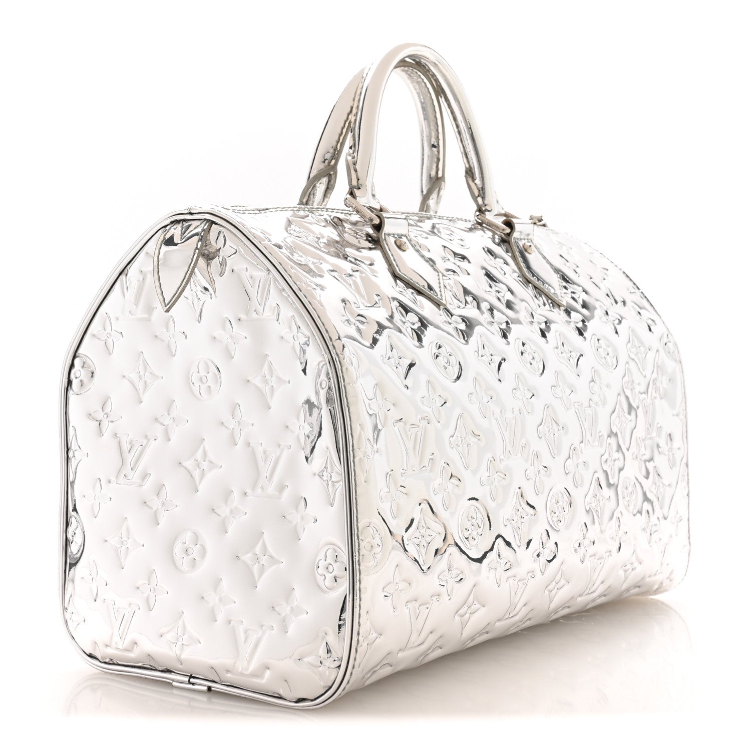 Louis Vuitton Monogram Miroir Speedy 30 Silver 3 of 10