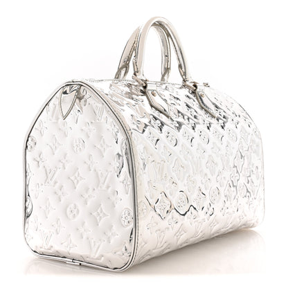 Louis Vuitton Monogram Miroir Speedy 30 Silver 3 of 10