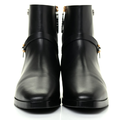 Gucci Calfskin Womens GG Ankle Boots 39 Black 2 of 11